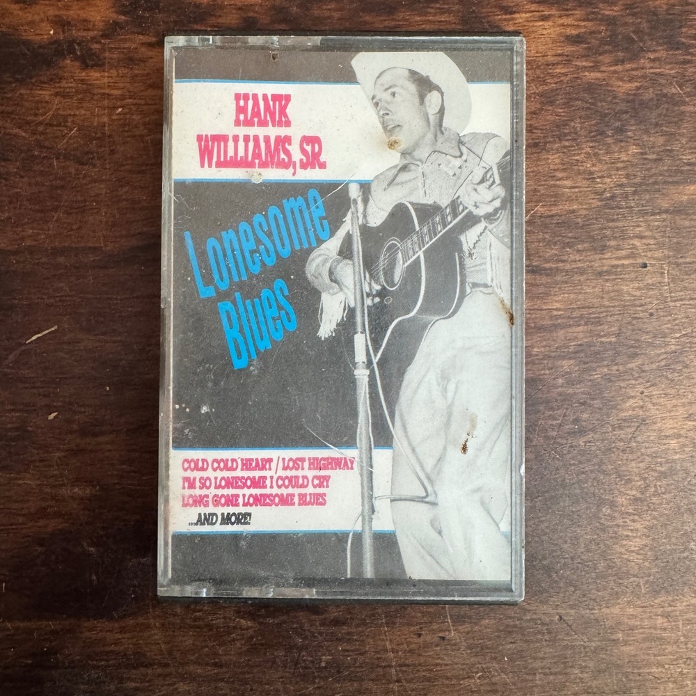 Hank‎ Williams Sr. Lonesome Blues Cassette Tape 1992 Compilation Country Music